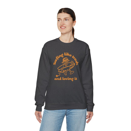 42 | Surfing like trash Unisex Crewneck Sweatshirt