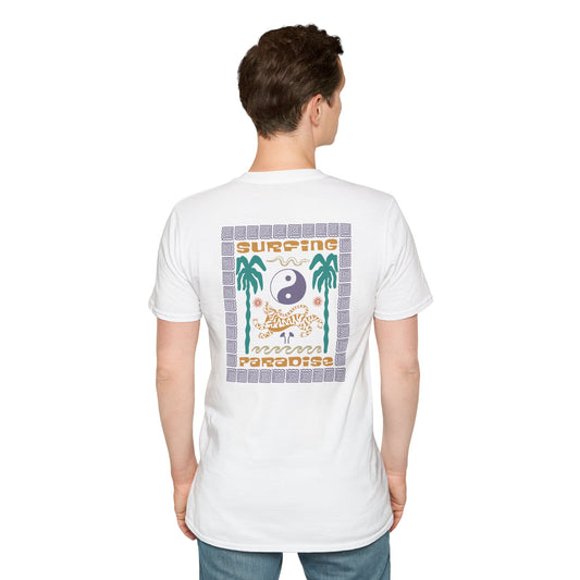 Surfing Paradise Customizable Text Shirt