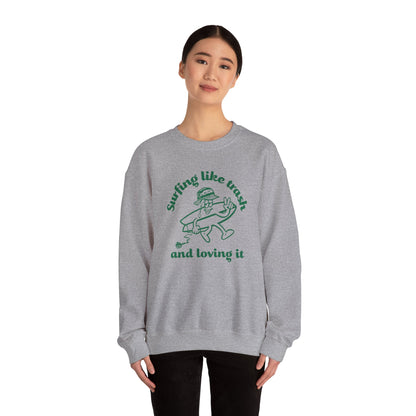 42 | Surfing like trash Unisex Crewneck Sweatshirt