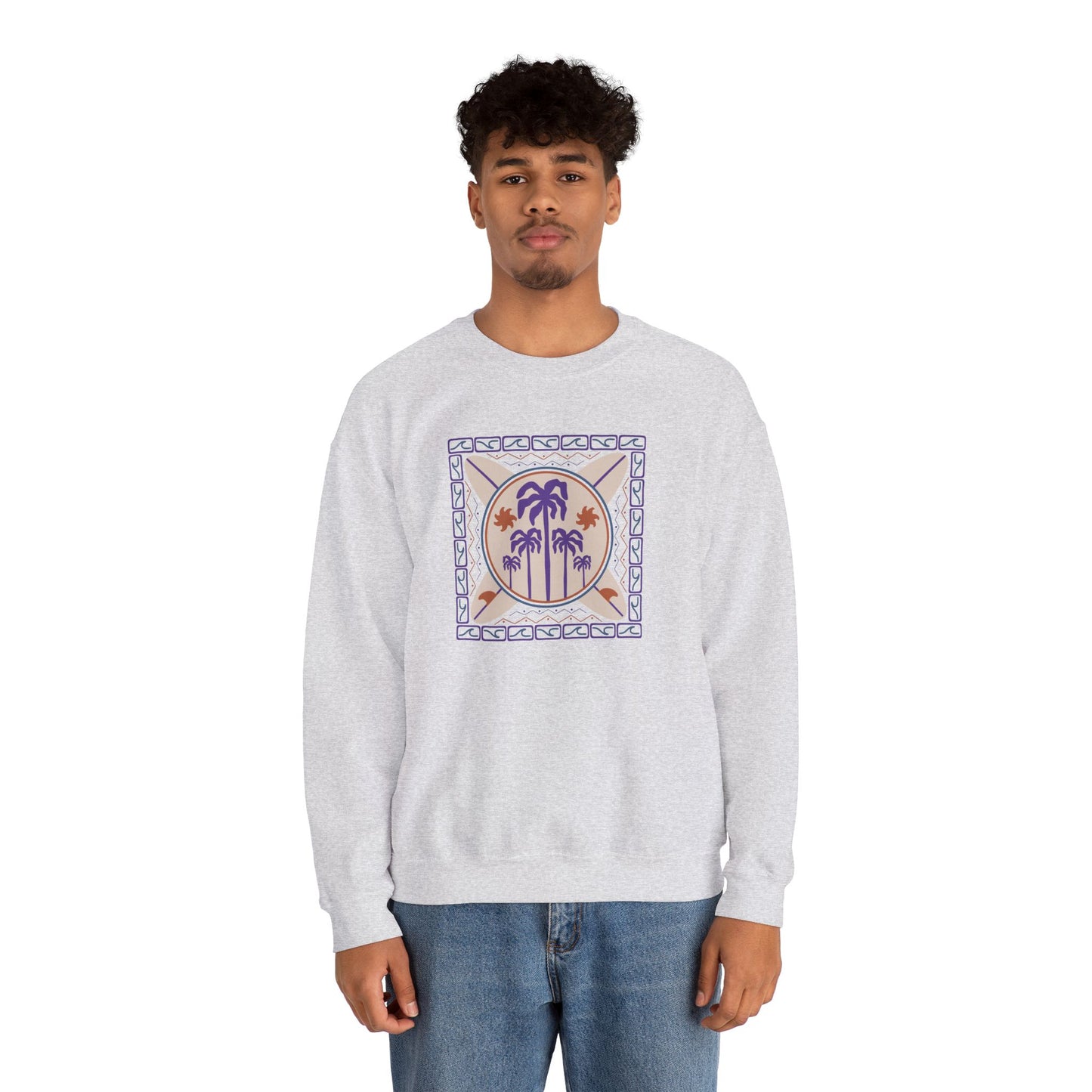 Palm Paradise Crewneck Sweatshirt II