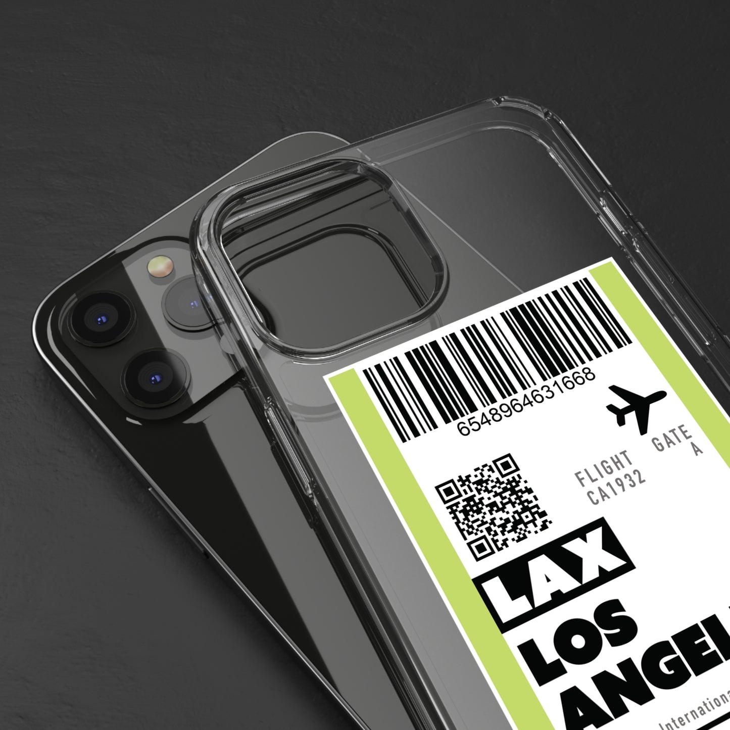 Clear Case LAX Boarding Pass