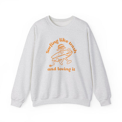 42 | Surfing like trash Unisex Crewneck Sweatshirt