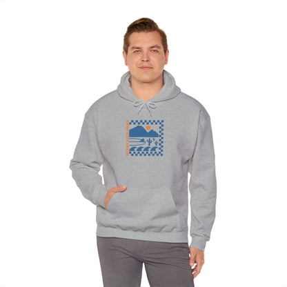 Beach Bum V Blue Unisex Hooded Sweatshirt