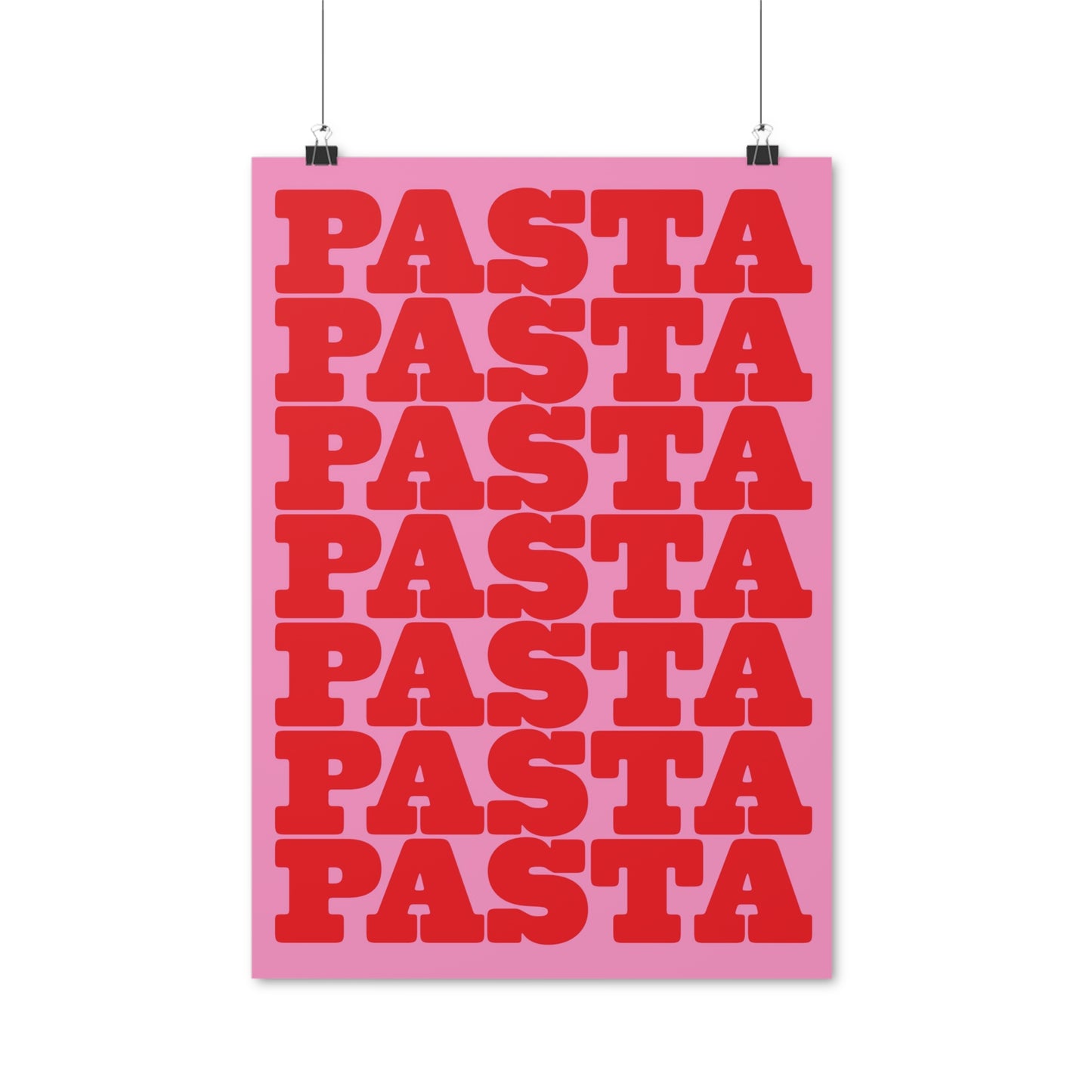 SPECIAL EDITION | Pasta Pink Red Poster