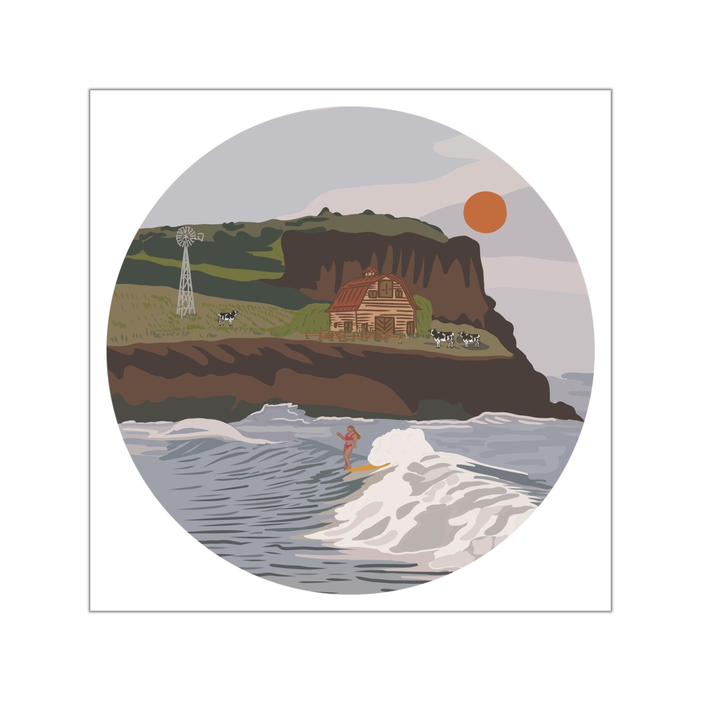 13 | Cliff Sticker