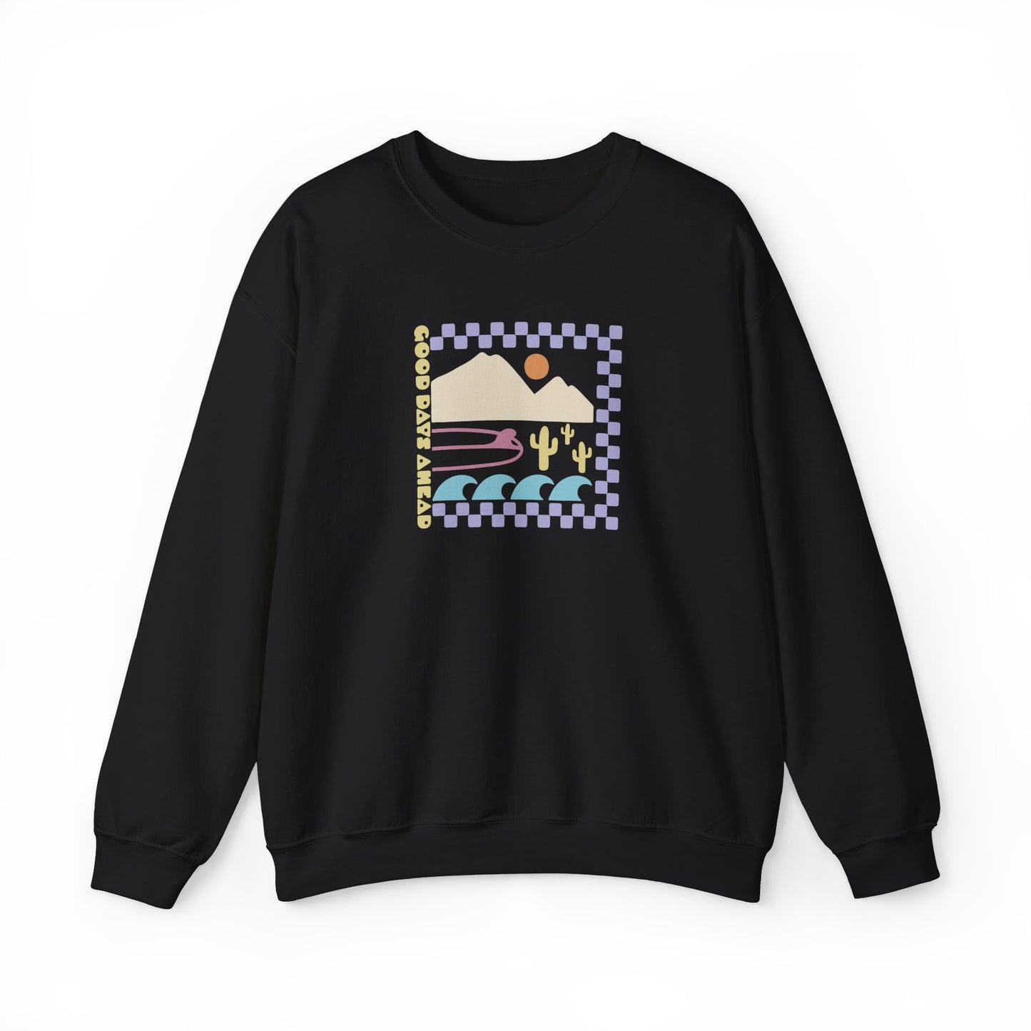 Beach Bum V Colorful Unisex Crewneck Sweatshirt