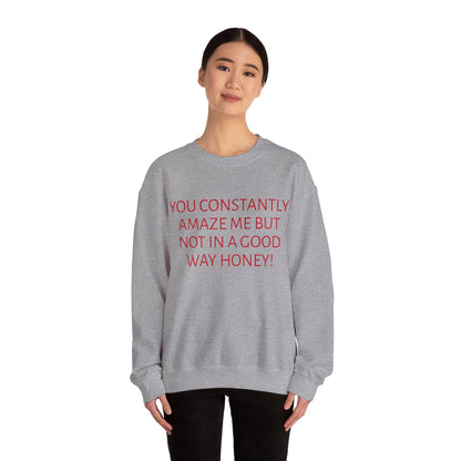 Amazed Unisex Crewneck Sweatshirt