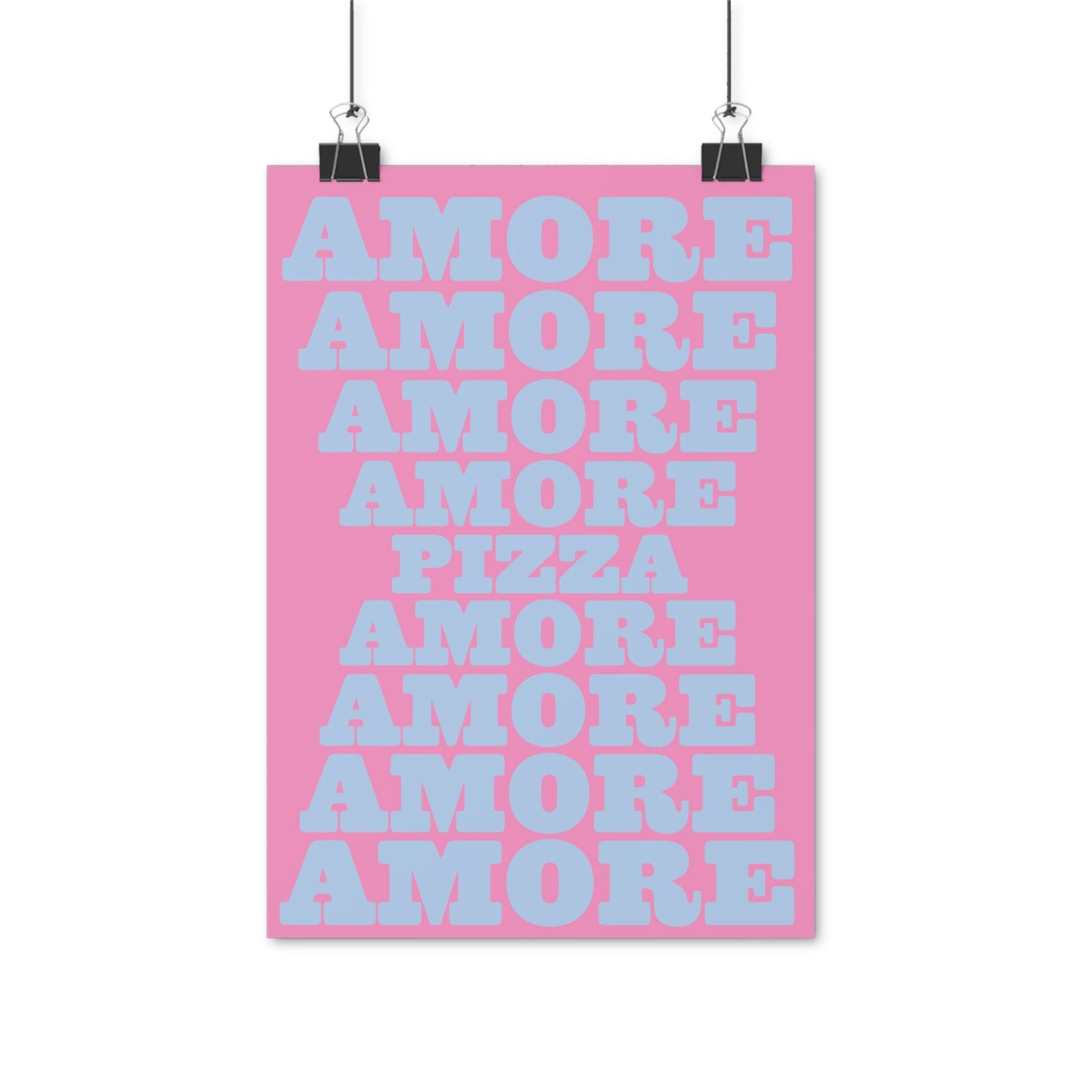 SPECIAL EDITION | Amore Pizza blue pink Poster