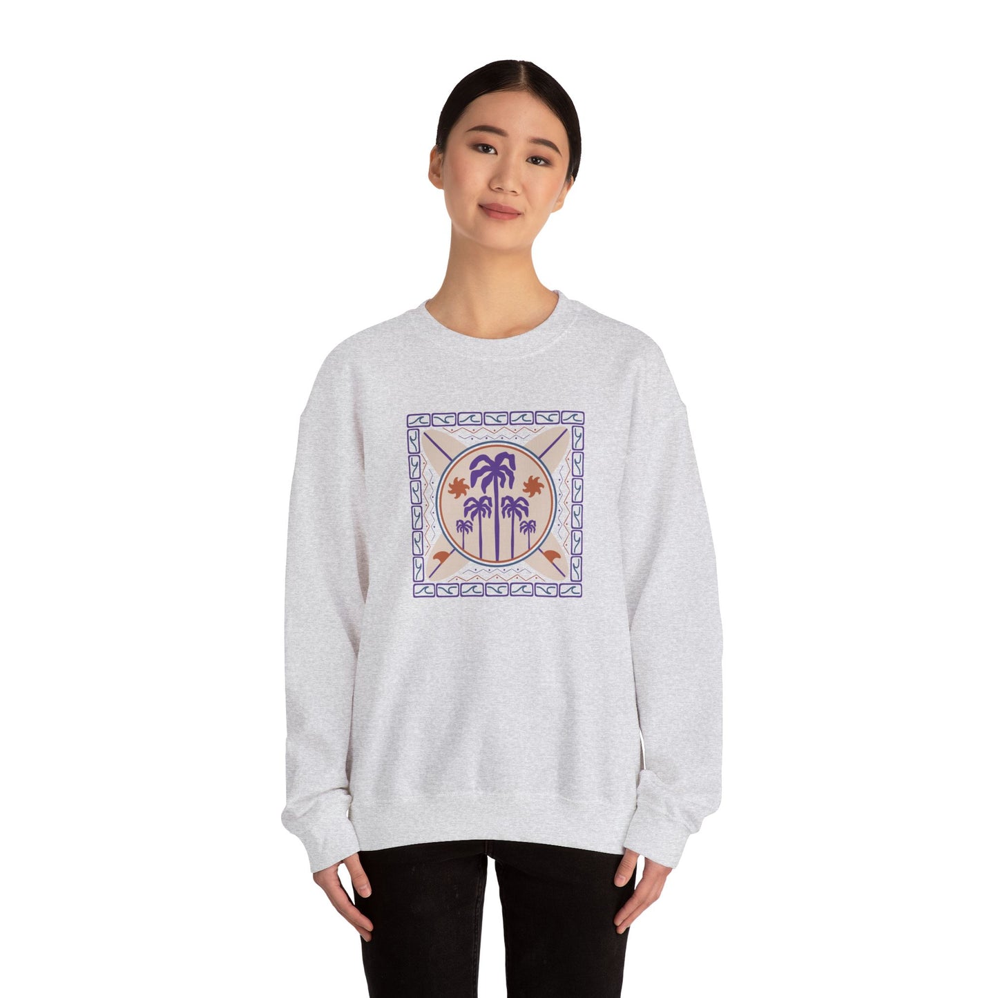 Palm Paradise Crewneck Sweatshirt II