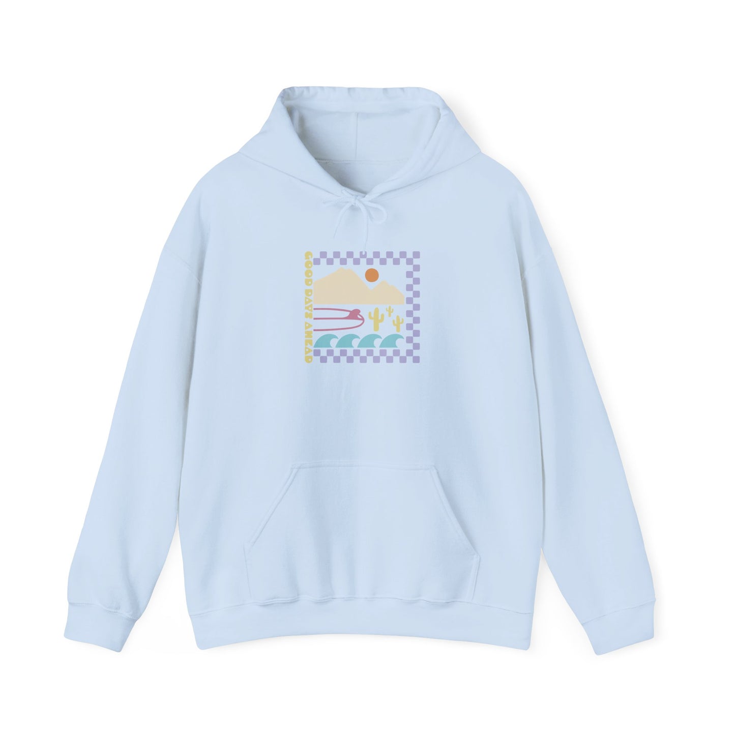 Beach Bum V Colorful Unisex Hooded Sweatshirt