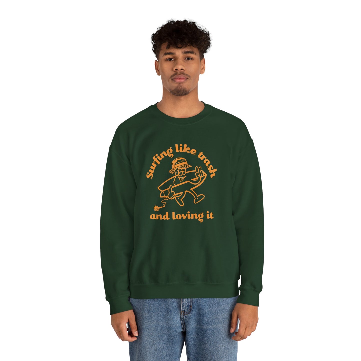 42 | Surfing like trash Unisex Crewneck Sweatshirt