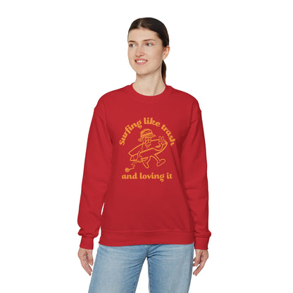 42 | Surfing like trash Unisex Crewneck Sweatshirt