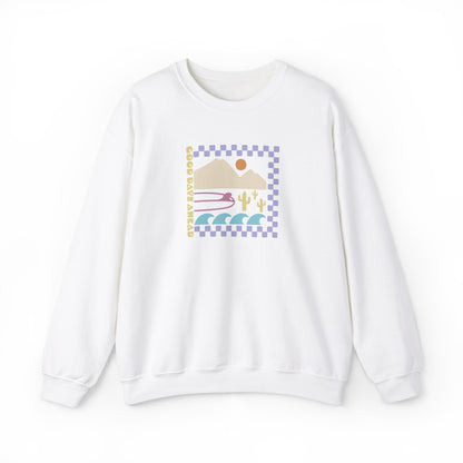 Beach Bum V Colorful Unisex Crewneck Sweatshirt