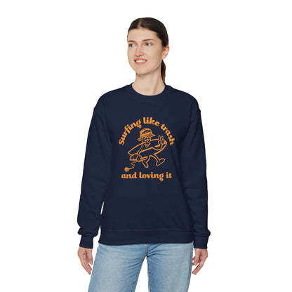 42 | Surfing like trash Unisex Crewneck Sweatshirt