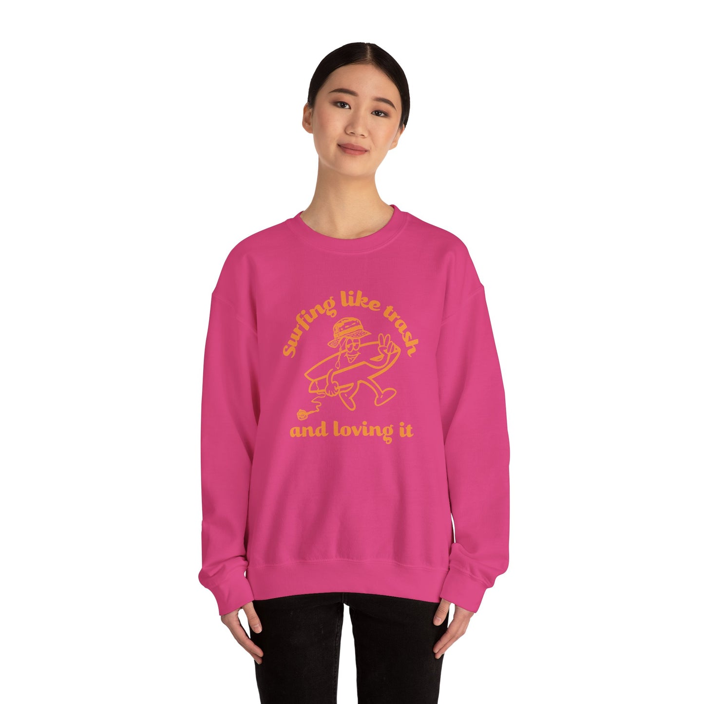 42 | Surfing like trash Unisex Crewneck Sweatshirt