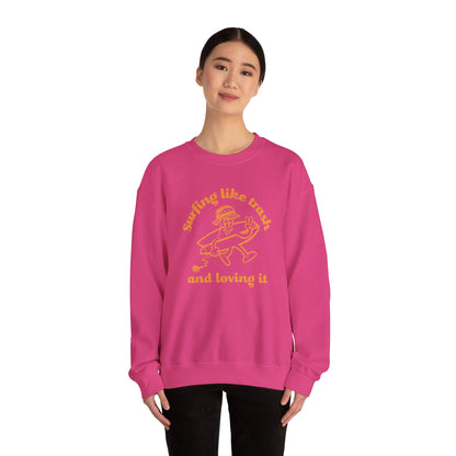 42 | Surfing like trash Unisex Crewneck Sweatshirt