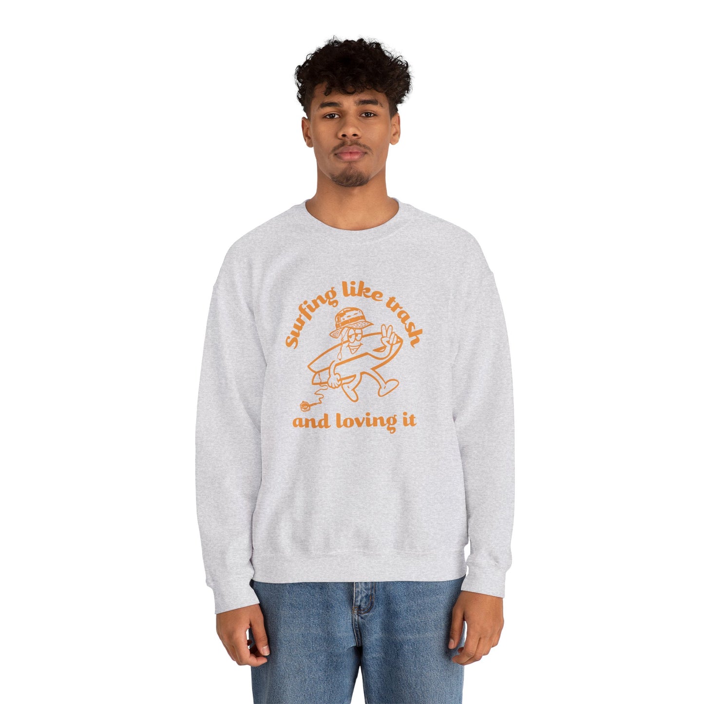 42 | Surfing like trash Unisex Crewneck Sweatshirt