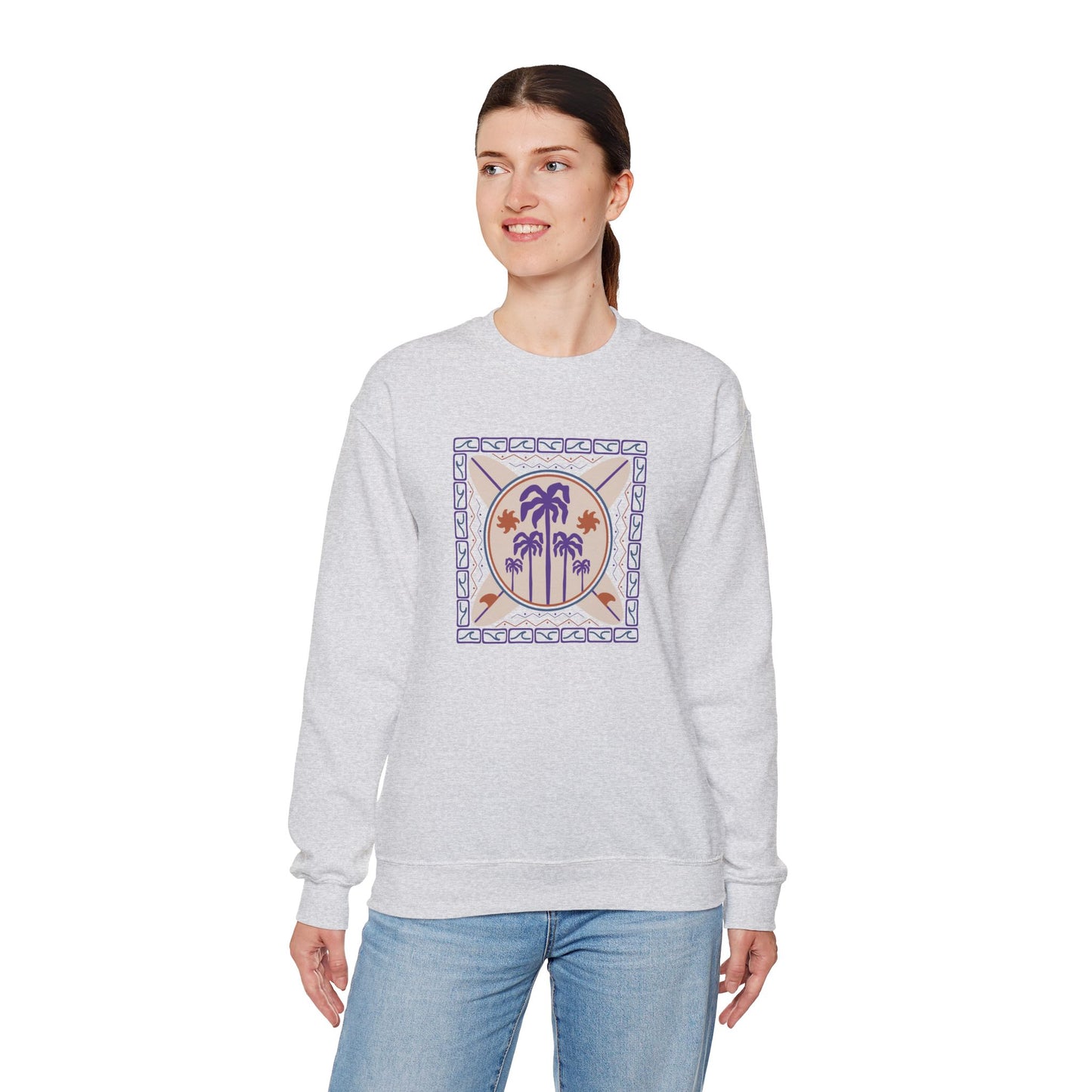 Palm Paradise Crewneck Sweatshirt II