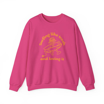 42 | Surfing like trash Unisex Crewneck Sweatshirt