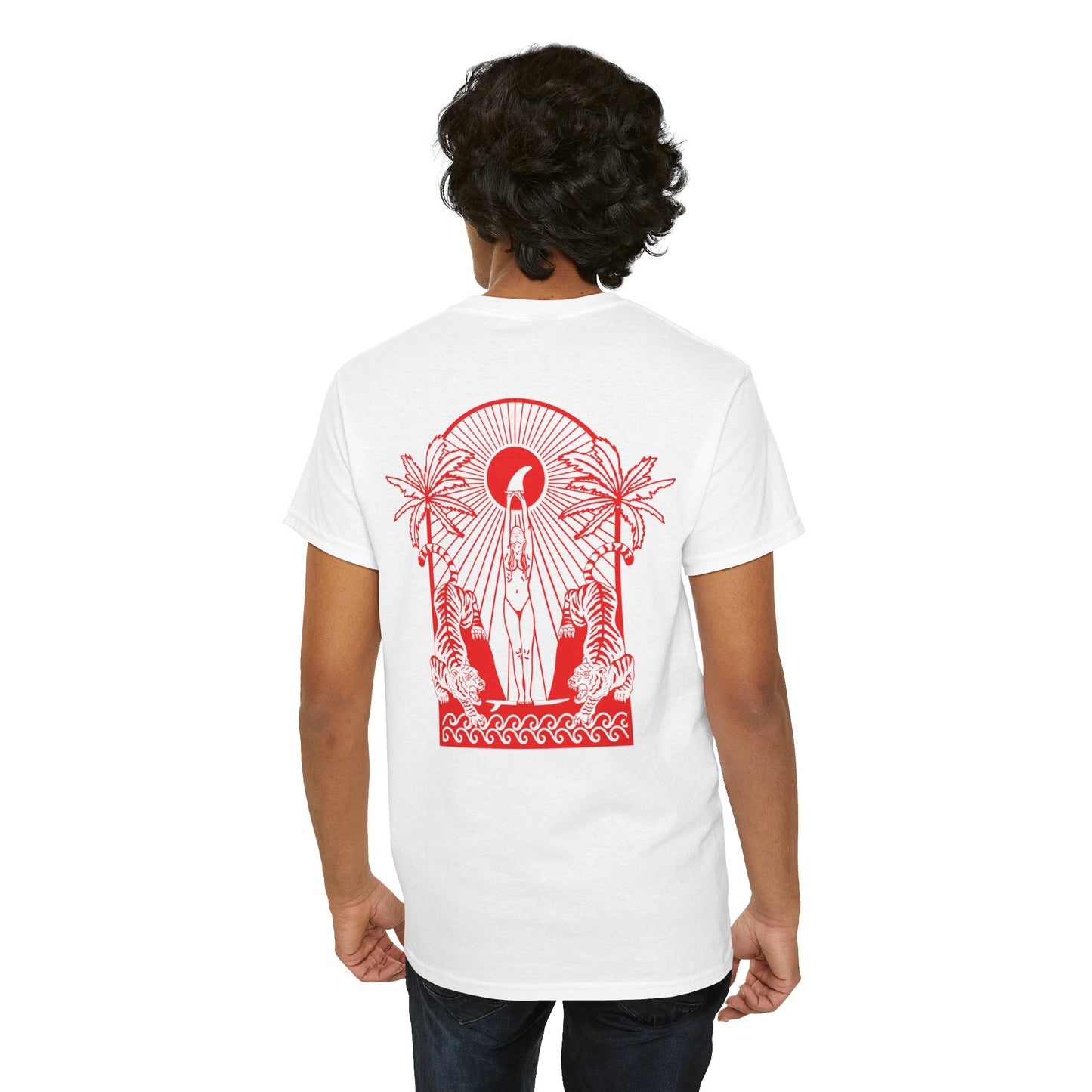 01 | Surfers Classic Unisex Shirt Red Design