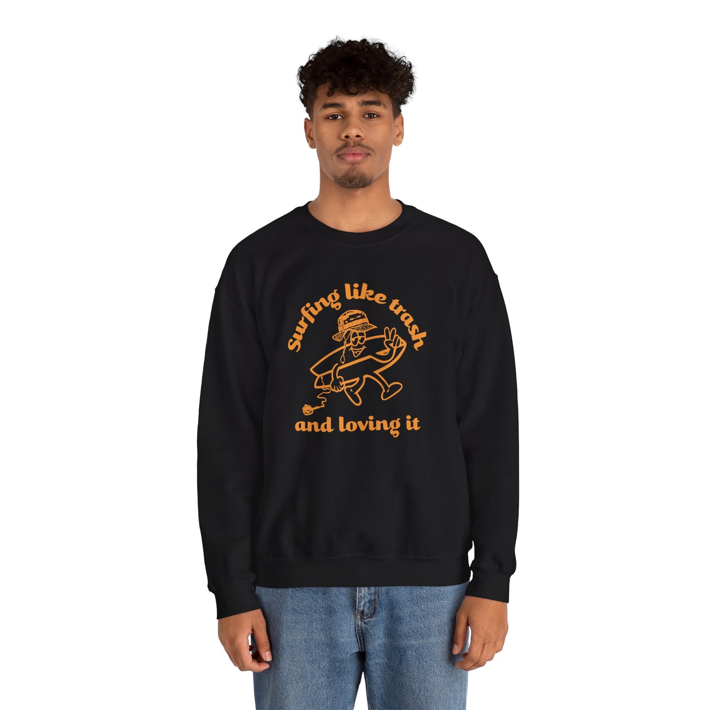 42 | Surfing like trash Unisex Crewneck Sweatshirt