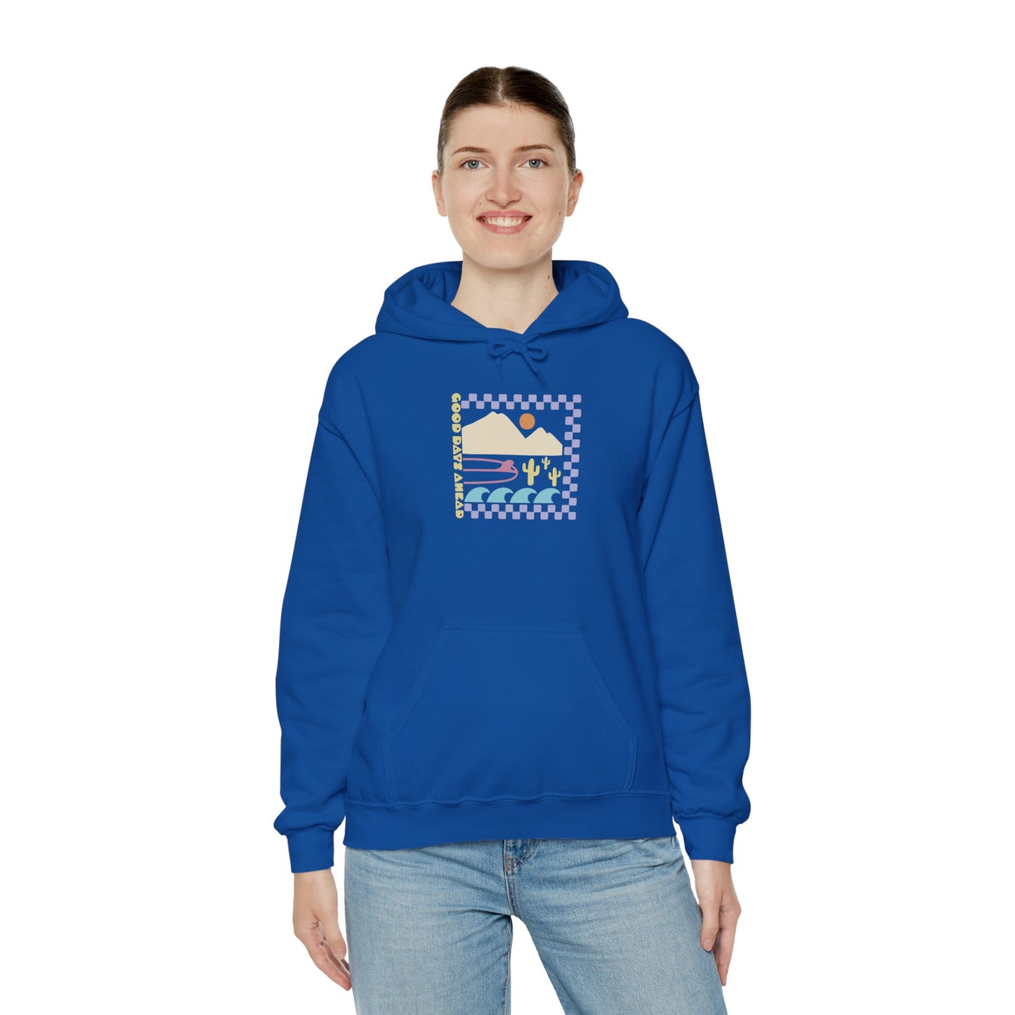 Beach Bum V Colorful Unisex Hooded Sweatshirt