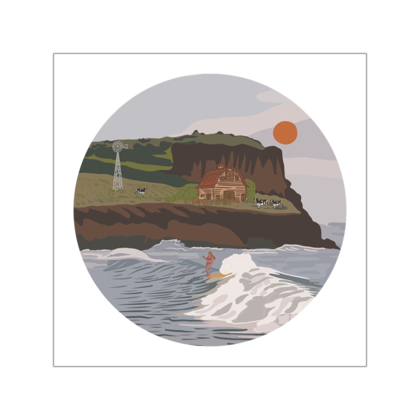 13 | Cliff Sticker