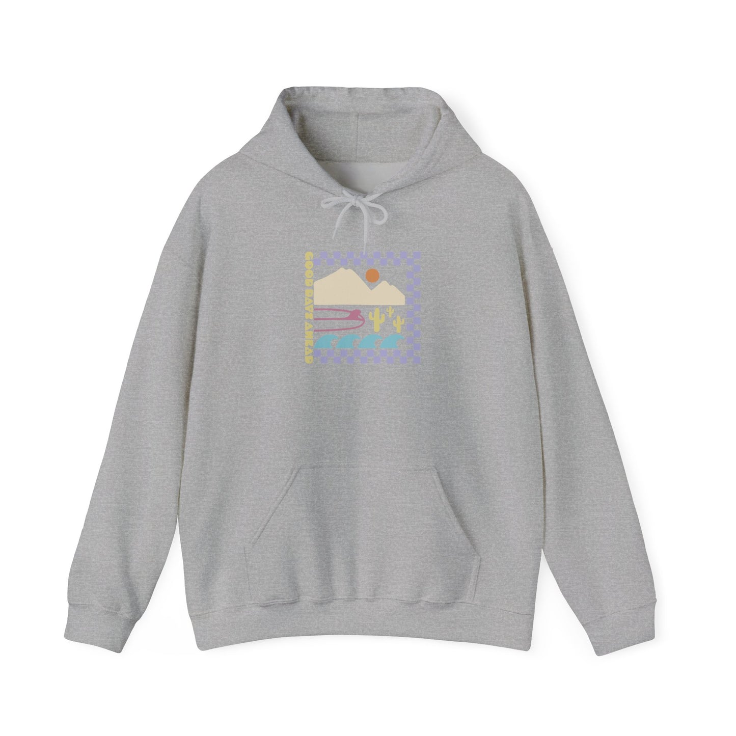 Beach Bum V Colorful Unisex Hooded Sweatshirt