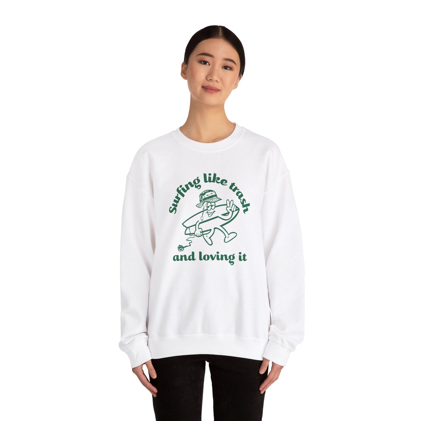 42 | Surfing like trash Unisex Crewneck Sweatshirt