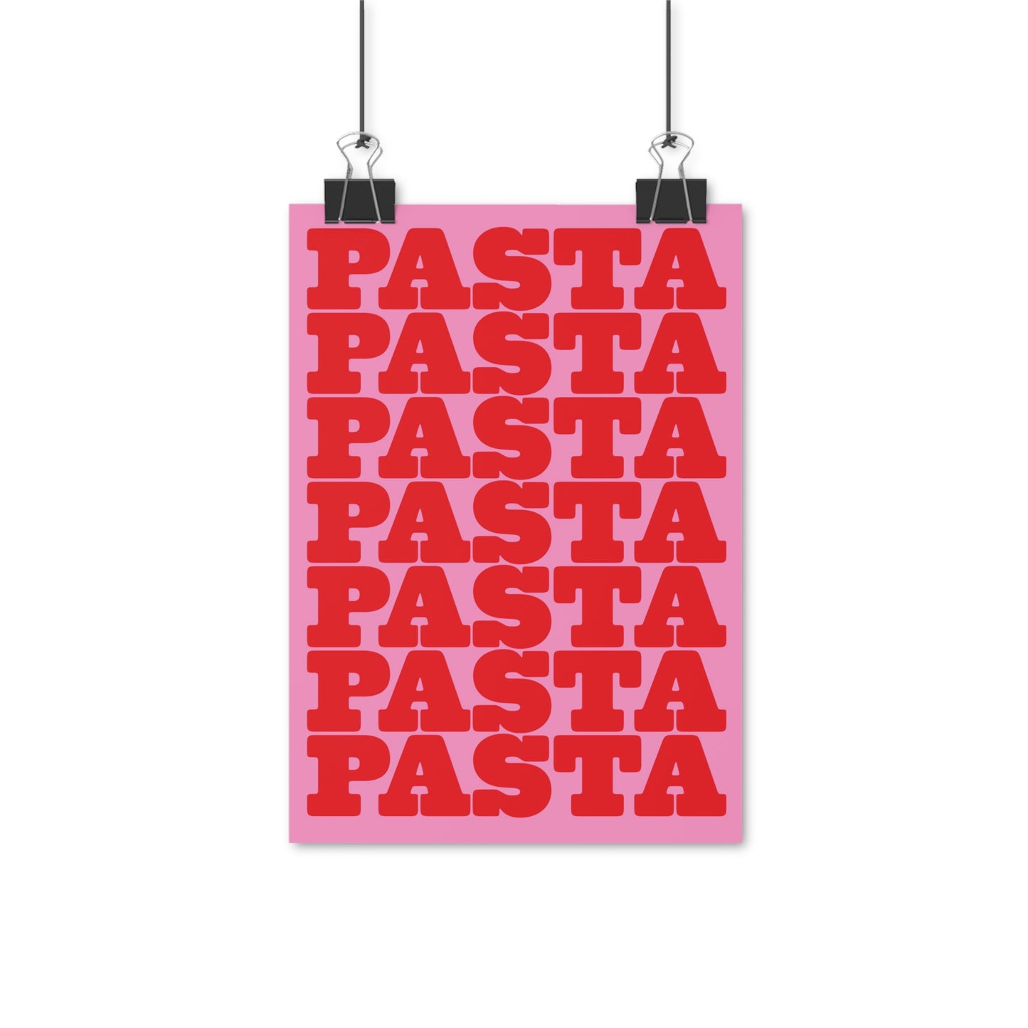 SPECIAL EDITION | Pasta Pink Red Poster