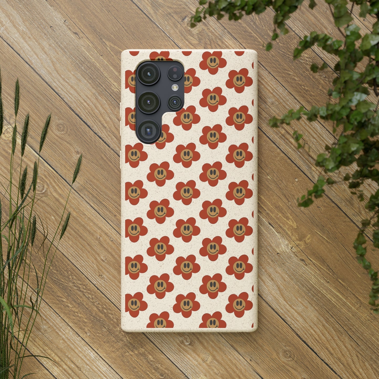 Flower Smiley Bio Phone Case