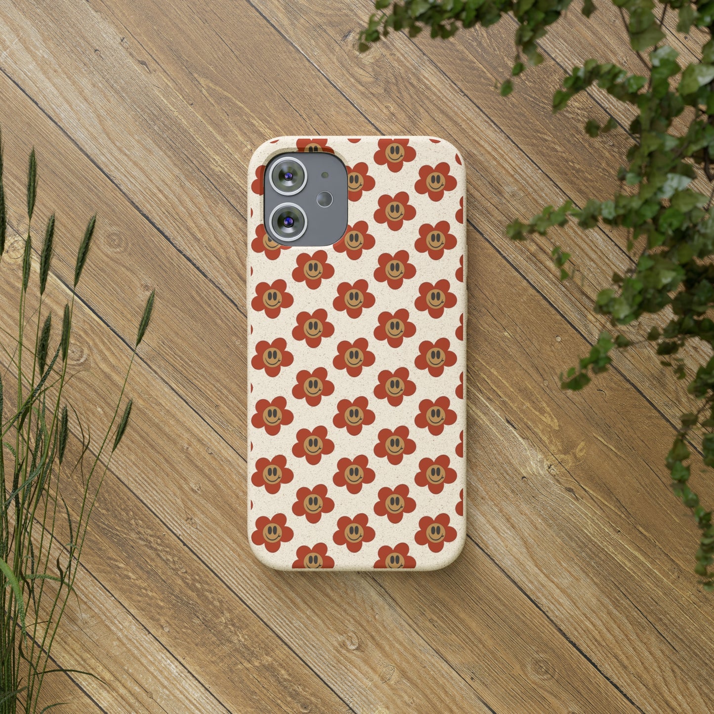 Flower Smiley Bio Phone Case