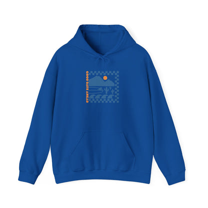 Beach Bum V Blue Unisex Hooded Sweatshirt