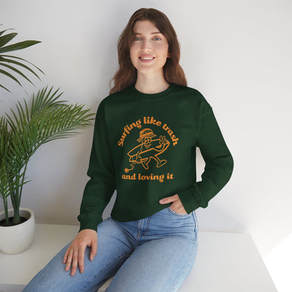 42 | Surfing like trash Unisex Crewneck Sweatshirt