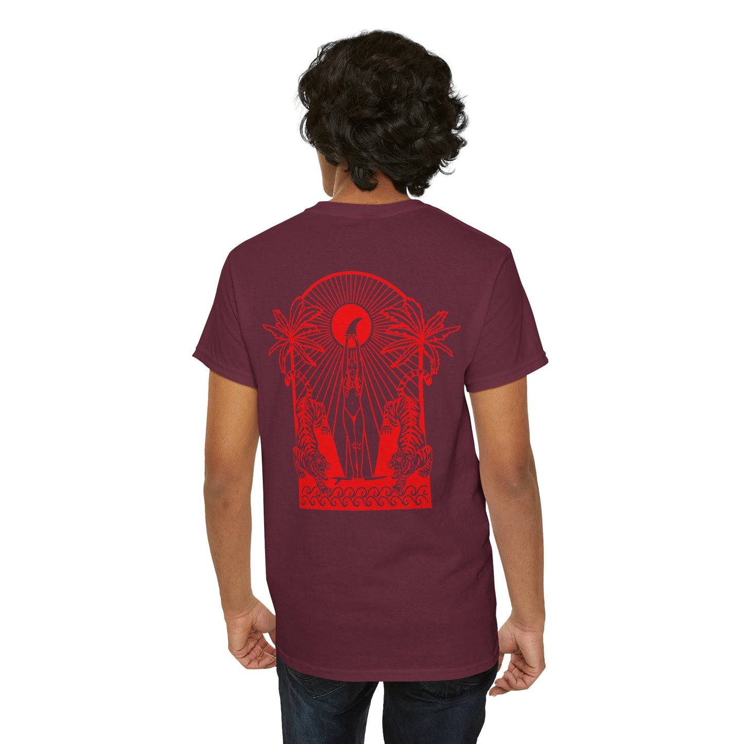 01 | Surfers Classic Unisex Shirt Red Design