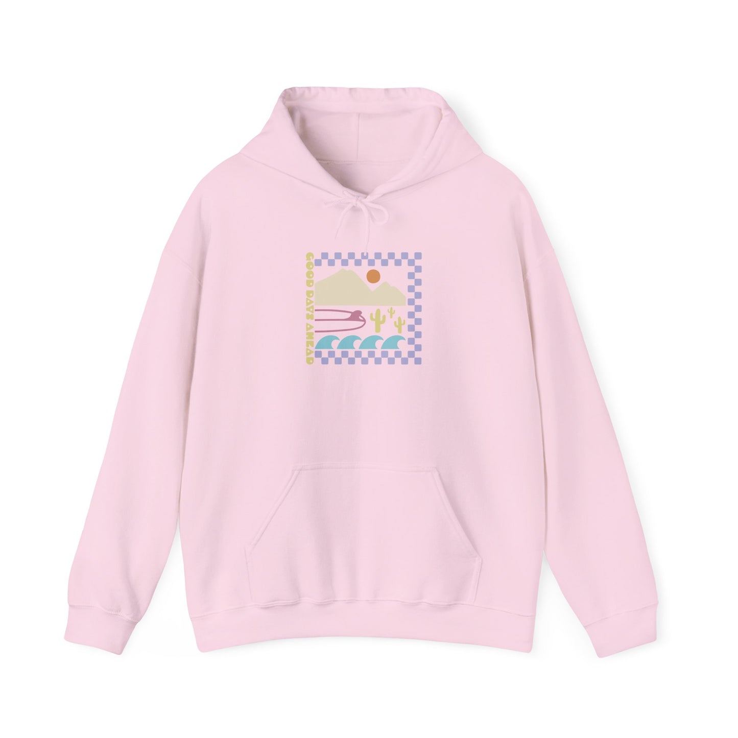 Beach Bum V Colorful Unisex Hooded Sweatshirt