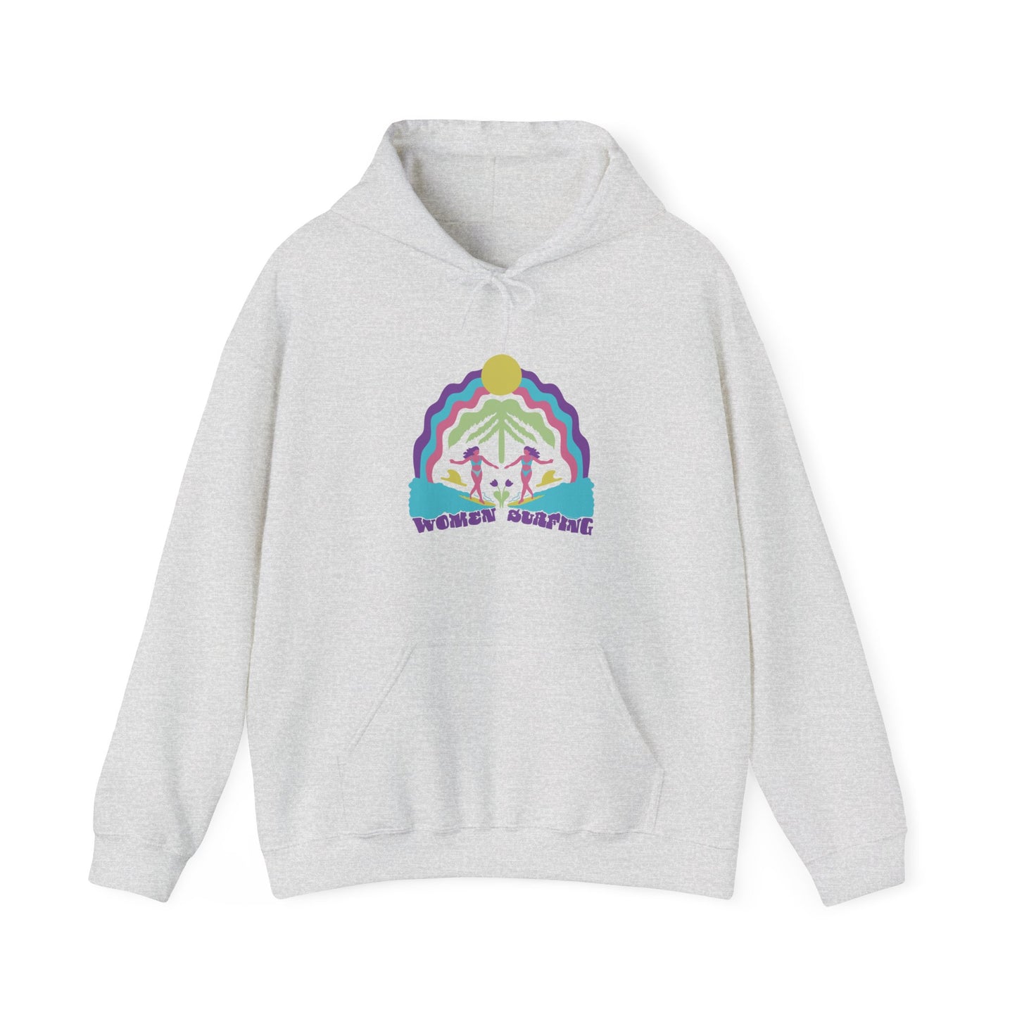 Women Surfing Unisex Hooded Sweatshirt