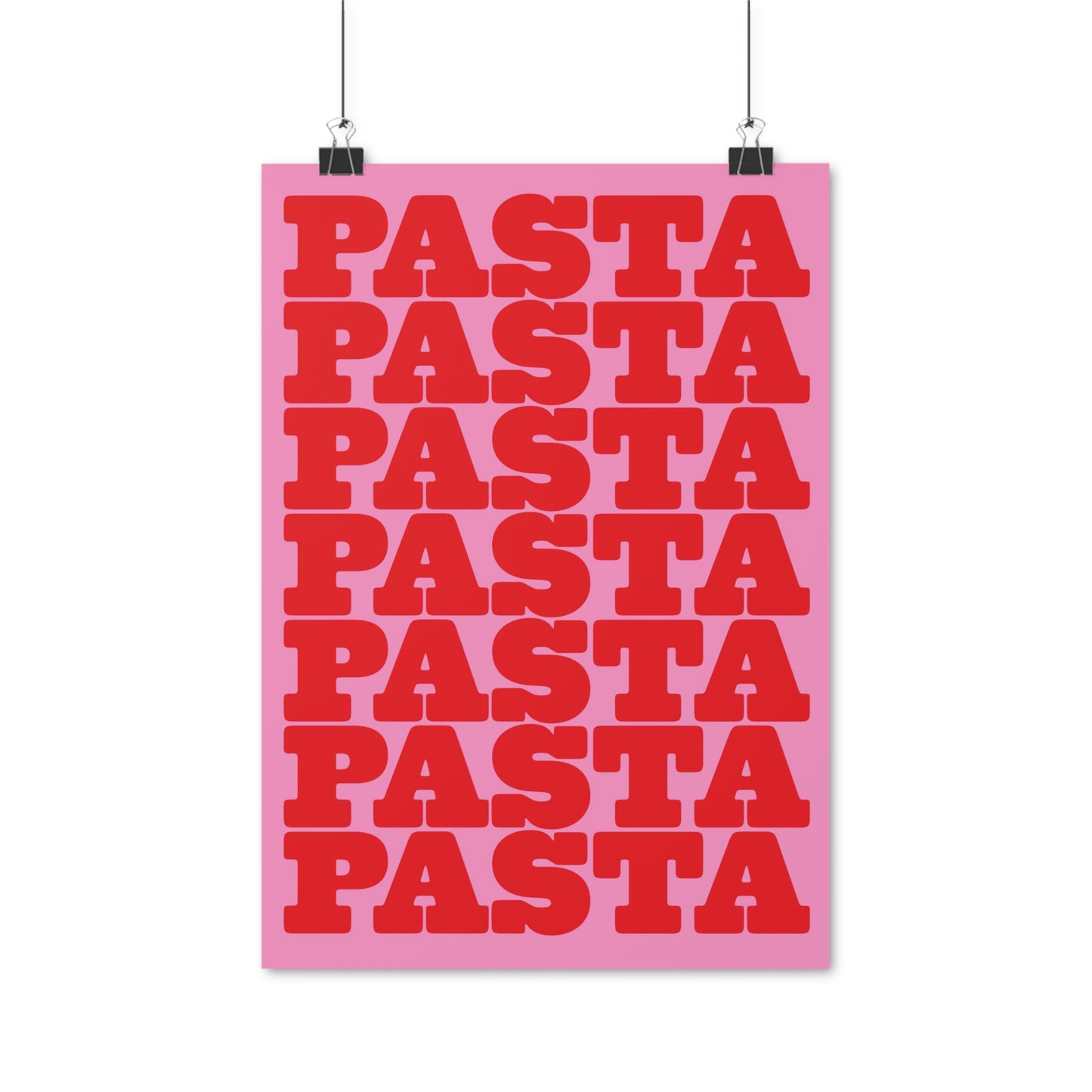 SPECIAL EDITION | Pasta Pink Red Poster