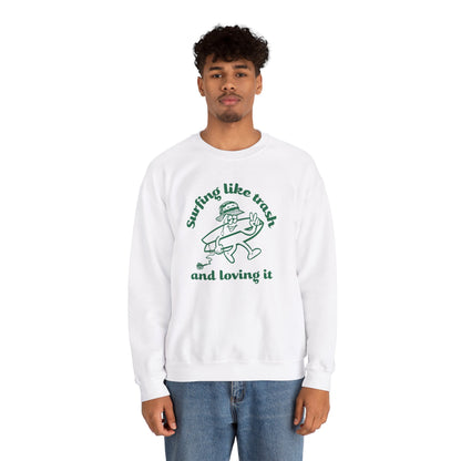 42 | Surfing like trash Unisex Crewneck Sweatshirt