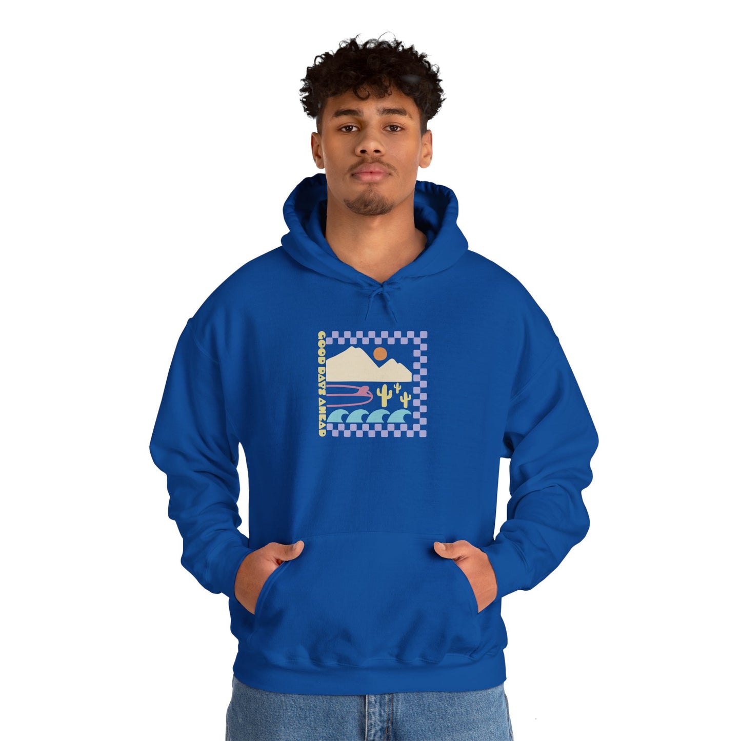 Beach Bum V Colorful Unisex Hooded Sweatshirt