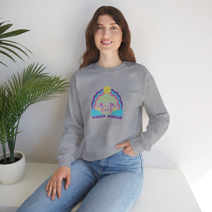 Women Surfing Unisex Crewneck Sweatshirt