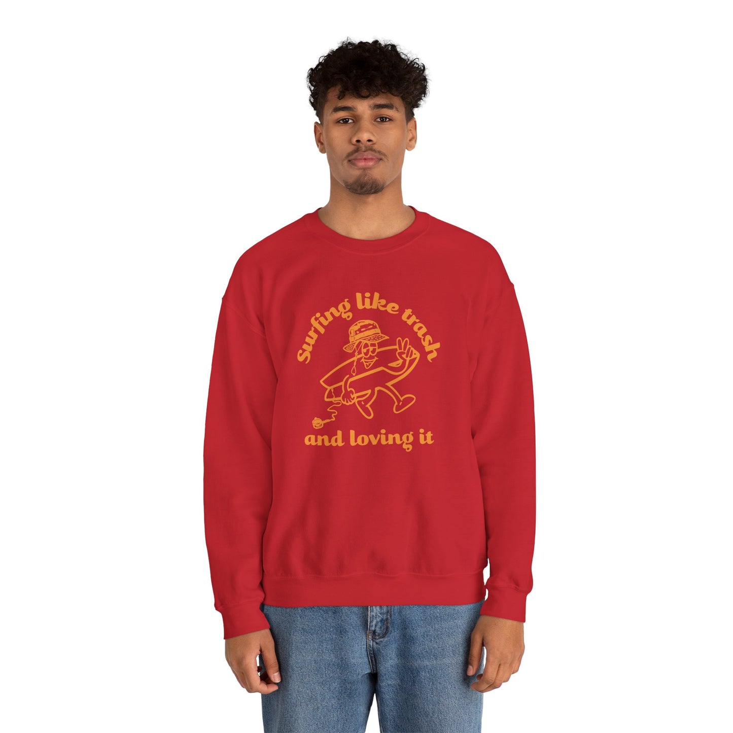 42 | Surfing like trash Unisex Crewneck Sweatshirt