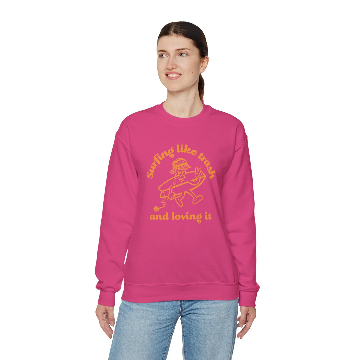 42 | Surfing like trash Unisex Crewneck Sweatshirt