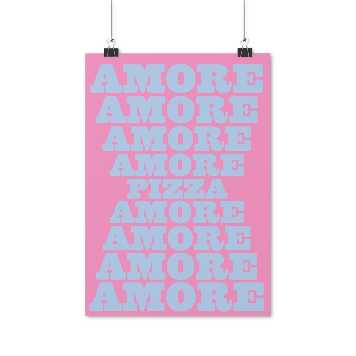 SPECIAL EDITION | Amore Pizza blue pink Poster