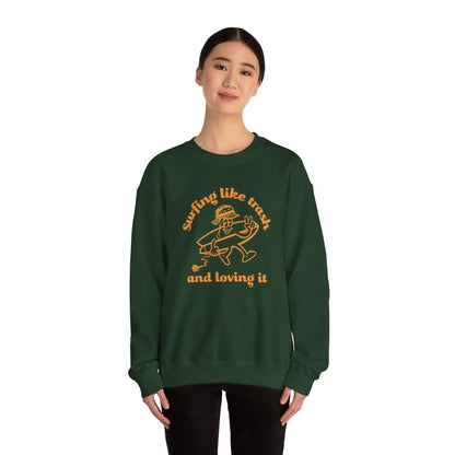 42 | Surfing like trash Unisex Crewneck Sweatshirt