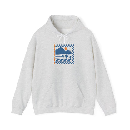 Beach Bum V Blue Unisex Hooded Sweatshirt