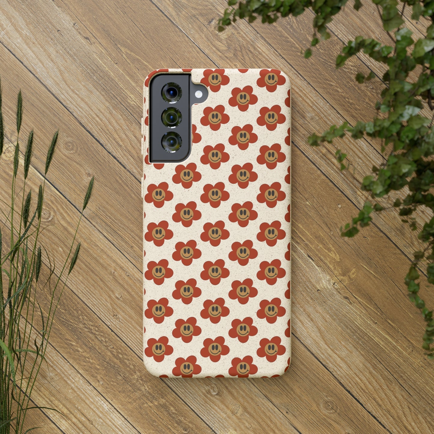 Flower Smiley Bio Phone Case