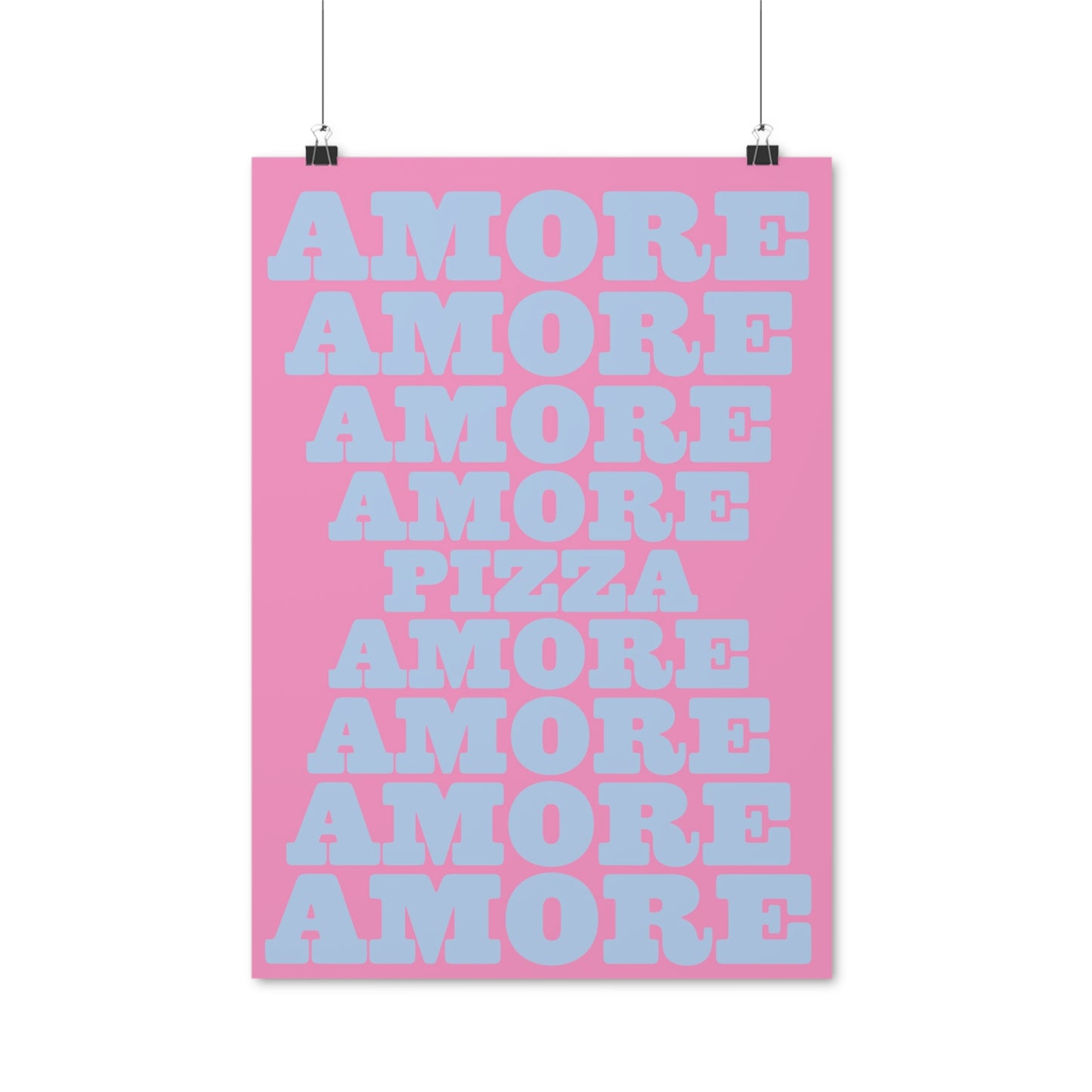 SPECIAL EDITION | Amore Pizza blue pink Poster