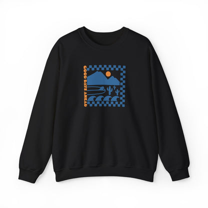 Beach Bum V Blue Unisex Crewneck Sweatshirt