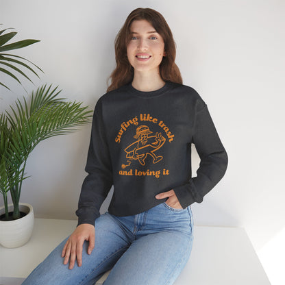 42 | Surfing like trash Unisex Crewneck Sweatshirt